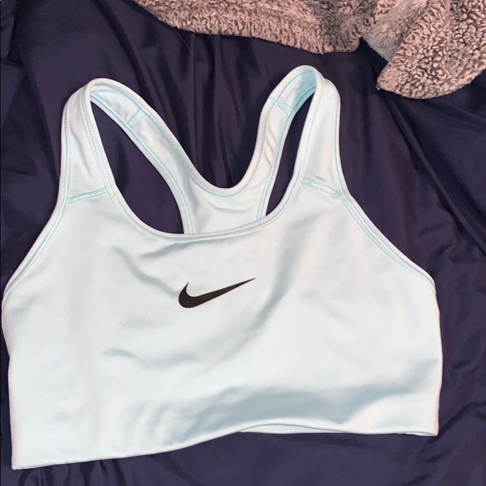 Light blue nike sports bra